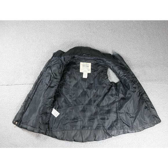 Eddie Bauer Vest Womens S Black Puffer Premium Quality Goose Down Zip Pockets - Picture 3 of 7